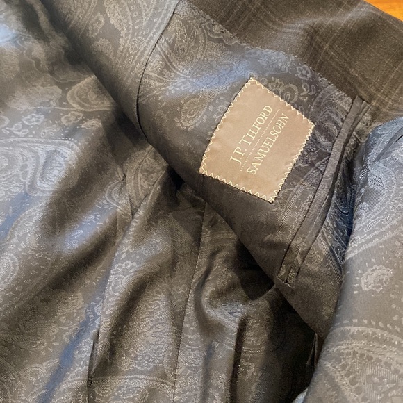 Clearance 💯 Very sharp Samuelson/tilford charcoal plaid blazer - Picture 11 of 14